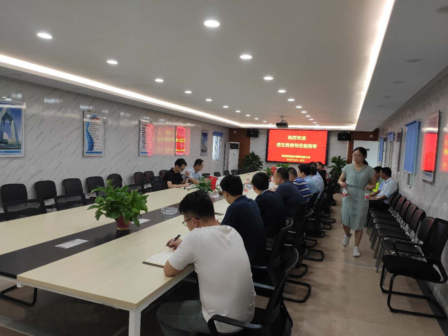 江北新区建交纪工委莅临yl6809永利集团建设项目开展现场清静生产督导