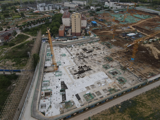 “换挡加油”，，，，，，盘城镇街经济适用房项目施工即将驶入“快车道”